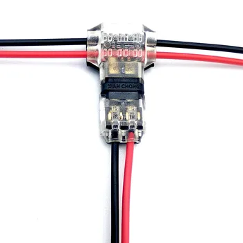 1PCS nový 1/T typ 1pin/2pin Škótskej Zámok Rýchle Spájať Drôt Konektory pre Terminály Krimpovacie Elektrické Car Audio 24-18AWG Drôt Nastaviť