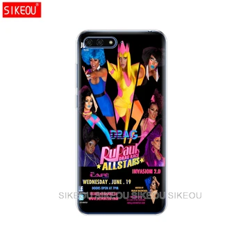 Silikónový Kryt Telefónu Prípade Huawei Honor 7A PRO 7C Y5 Y6 Y7 Y9 2017 2018 Prime RuPaul ' s Drag Race stars