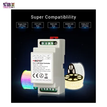LS2S 5 V 1 LED Pásy Regulátor (DIN) Super Kompatibilita 2.4 GHz RF Diaľkového / Smartphone APP Control MiBOXER Mi Svetla