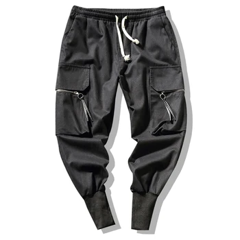 Kórejský štýl 5xl hárem nohavice joggers mužov hip hop streetwear mens bočné vrecká bežné tepláky mužské nohavice ázijské veľkosť CK44