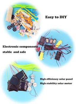 Solárny Generátor na JEDNOSMERNÝ Motor Mini Ventilátor Panel DIY Prírodovedných Model Auta Kultiváciu Detí Praktickú Schopnosť darček