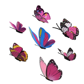 12PCS 3D Butterflies Stenu, Nálepky, Nálepky Na Steny Domov Dekoratívne Motýľ PVC Tapety Pre Obývacia Izba Dekorácie-Nálepky