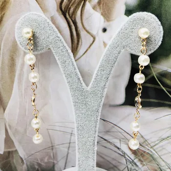 Móda barokový pearl náušnice osobnosti dlhý strapec elegantné náušnice ženské ozdoby náušníc