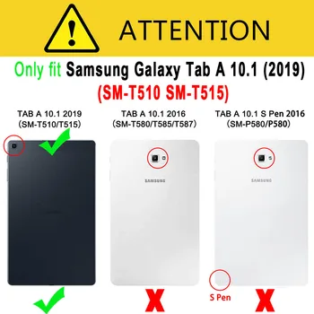 Pre Samsung Galaxy Tab 10.1 2019 T510 T515 Prípade Deti Shockproof Silikónový Ochranný Kryt SM-T510 SM-T515 Tablet Prípade Funda