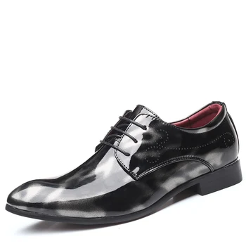 2020 formálne obuv muži šaty topánky patent kožené topánky talianskej mužov, svadobné topánky