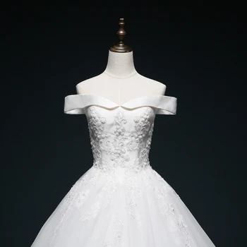 SL-631 Mimo Ramenné Svadobné šaty plesové Šaty Svadobné Šaty 2019 Čipky Svadobné Šaty Svadobné