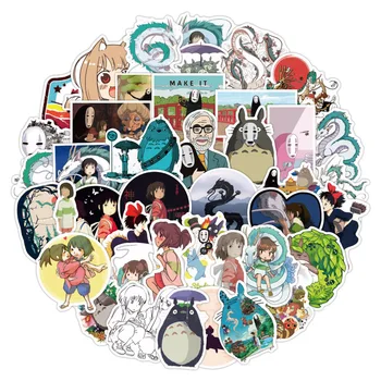 10/50PCS Hayao Miyazaki Anime Nálepky Moving Castle Odvážneho Preč Cartoon Nálepky na Bicykel, Notebook, Knihy Batožiny Deti Hračky