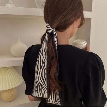 Pokrývku hlavy Ženy Vlasové Stuhy Zebra Vzor Elegantné Patchwork Príslušenstvo pre Lady Dizajn Vintage Jednoduchý Vonkajší Dovolenku Nový Príchod
