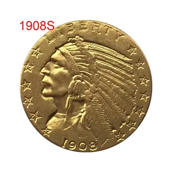 1908/1926 Starožitné NÁS Staré Pamätné Mince, Zlaté Á Zberateľskú Mincu Remeslá Umenie Darčekové Dekorácie