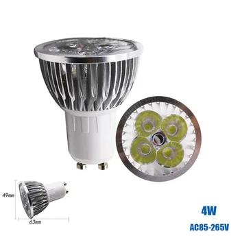 XINYANSEE Super Svetlé GU10 LED Žiarovka Lampa 3W 4W Spot Light AC85V-265V Zapustené Osvetlenie Downlight Teplá Studená Biela