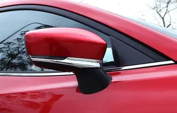 Auto chrome spätné zrkadlo pokrytie výbava nálepka pre Mazda 3 2017 2018, auto príslušenstvo,doprava zdarma