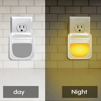 Svetelný Senzor Kontroly LED Nočné Svetlo EÚ a USA Plug Nočného Čítanie Pre Deti detský Obývacia Izba, Spálňa Osvetlenie Steny Plug-In