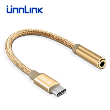 Unnlink Typ C 3.5 Jack Slúchadlá Kábel USB C do 3.5 mm AUX Slúchadlá Adaptér Pre Huawei mate 10 P20 pro Xiao Mi 6 8 6X Mix 2s
