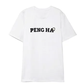 Nový kórejský Módne Kpop PENGSOO T Košele Hip Hop K Pop Cartoon Tričko Harajuku Streetwear Letné Topy PENGSOO Tee Košele
