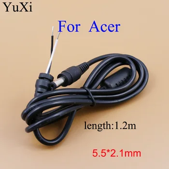 YuXi pre notebook adaptér, kábel usb zástrčky 5.5X2.1 jednosmerný (DC) kábel Adaptéra 5.5*2.1 /5.5X2.1 mm 1,2 m