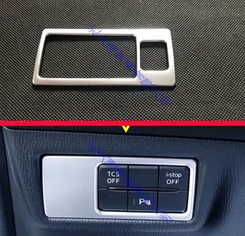 Pre Mazda CX-8 CX8 2018 2019 ABS Chrome Vedúci Svetlo Prepnúť Tlačidlo Ovládací Panel Kryt Rámu Orezania CX-5 CX5 2017 2018