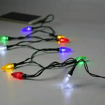 1PC LED Android Telefónu Nabíjací Kábel Veselé Vianočné LED Osvetlenie Kábel USB Svetelný Kábel 2020 Nabíjačku A5X8