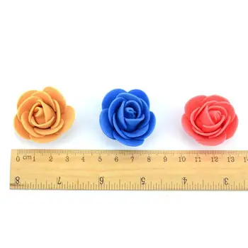 100ks Mini Ručné Bublina Pena Ruže pre Svadobné Domova Scrapbooking Kvet Plavidlá Veniec Príslušenstvo JA55