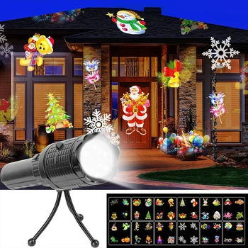Nabíjanie pomocou pripojenia USB Vianočné Led Anime Premietanie Baterka Projekcie Svetla 12 Vzory Baterka Vložte Kartu Film Projekčnej Lampy