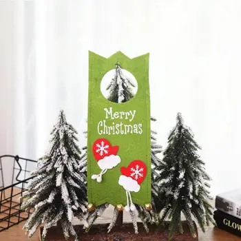 Vianočné Dekorácie Kreatívny Obchod Dverí Visí Prívesok Cartoon Vianočný Stromček Santa Claus Bell Prívesok