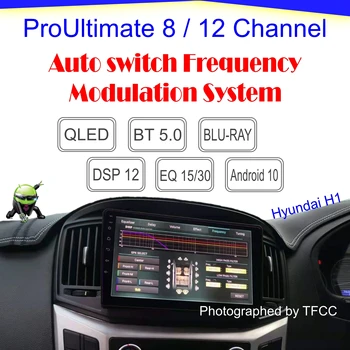 Android 10 Multimediálny Prehrávač pre Hyundai H1 (RHD) 8/12 Kanálu automatické prepínanie frekvencie, PX6 QLED BLU-RAY BT5.0 4G+64 G DSP8 DSP12