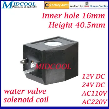 Pneumatické plynu, vody, oleja elektromagnetický ventil 24V DC konektor plug DIN43650A vnútorné priemerom 16 mm vysoká 40.5 mm