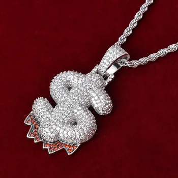 Symbol Bublina Prívesky & Náhrdelníky Kúzlo Kubický Zirkón Mužov Hip Hop Šperky