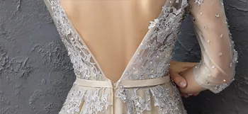 JaneVini Elegantné Appliqued Korálkové Prom Šaty S Pol Rukávy 2019 Flitrami Čipky A Tylu Dlho Štúdia Party Šaty Otvorte Zadný