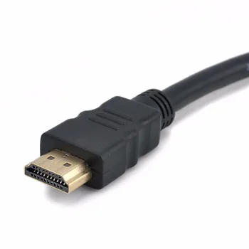 1PC HDMI 2 Dual Port Y Splitter 1080P HDMI v1.4 Samec Dvojitý Žena Adaptér, Kábel 1, V 2-Out, HDMI Prevodník Pripojte Kábel usb Kábel