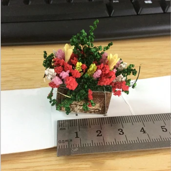 HOT PREDAJ!!! 1/12 Simulované Mini Hliny Kvetu Rastlín Bonsai Model Bábika Dom Dekor Príslušenstvo Predstierať, Že Hrať Hračka Detský Vianočný Darček