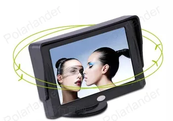 Veľký výpredaj 4.3 Palcový TFT LCD Zadné View Monitor Podporuje Auto DVD, VCD + Kamera+Video Vysielač & Prijímač Auta
