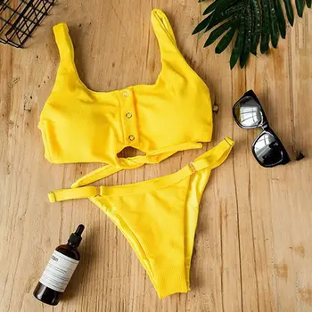 Plavky Ženy Bandeau Plavky Sexi Push Up Micro Bikini Set Plavecké Plavky Plážové Oblečenie Lete Brazílske Bikini 2019