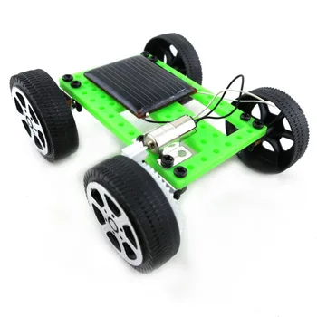 Hot 1 ks DIY Solar Power Mini Powered Hračka do Auta sa Robot Pohybuje Racer Deti Vzdelávacie Gadget Hobby Zábavné Solárne Auto Nastaviť Darček