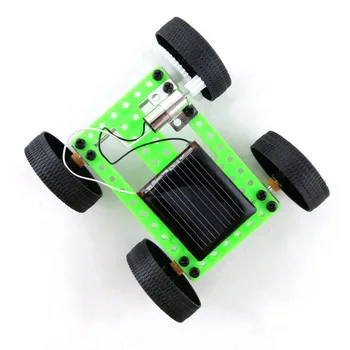 Hot 1 ks DIY Solar Power Mini Powered Hračka do Auta sa Robot Pohybuje Racer Deti Vzdelávacie Gadget Hobby Zábavné Solárne Auto Nastaviť Darček