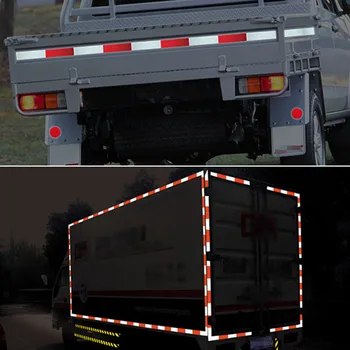 Runmade 45M*5 CM DOT-C2 Truck Auto, Reflexné Nálepky Vodiča Bezpečnosť Pripomenúť Príslušenstvo Pásky Pásky, Nálepky