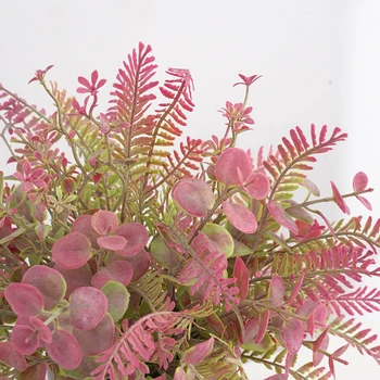 Falošné Zelene Listy Umelé Rastliny Malé Črepníkové Kvetinové Dekorácie Interiéru Kúpeľňa Ploche Kríky Home Office Statku