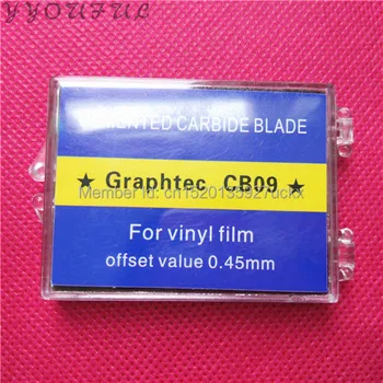 Rezací ploter náhradné diely Icontek Vinyl čepele 30 stupeň GRAPHTEC CB09 CE5000-60 strihací nôž 15pcs +1pc držiak žiletky