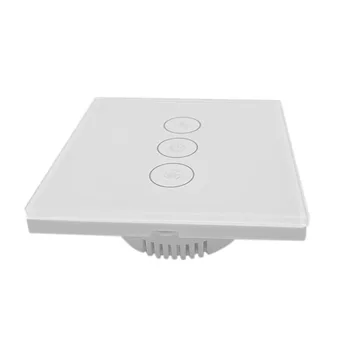 GT-502NL Smart Wifi Stlačte Spínač GB Štandardný Ventilátor Prepínač 3 Gang Light Switch 100-240V pre Alexa pre Echo Dot EÚ Plug