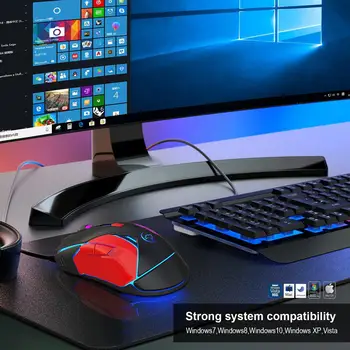 G837 Gaming Mouse USB Počítačová Myš pre Stolné