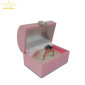 1pc Kreatívny krúžok box princezná šperky velvet úložný box náhrdelník box šperky, náušnice, šperky box prekvapenie darčekové balenie