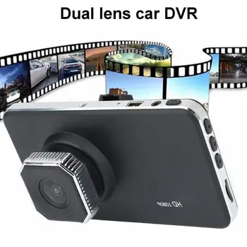 X400 4 Palcový 1080P Full HD Auto DVR Duálny Objektív Nočné Videnie Dash Cam Vozidla, prístrojová doska Jazdy Záznamník Registrator Univerzálny