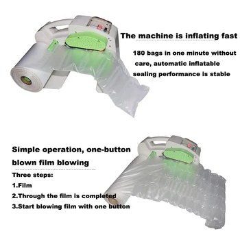 Buffer vzduchovom vankúši stroj nafukovacím bublina film vankúš airbag výrobu nafukovacích taška stroj 18 m / min