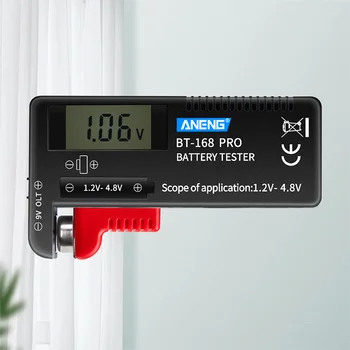 BT168 PRO Kapacita Batérie Tester pre 9V 3,7 V 1,5 V AA AAA Bunky C D 18650 Batérie