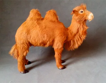 Simulácia dva-humped camel 45x36cm model polyetylénu&kožušín, camel model domáce dekorácie, rekvizity ,model darček d429