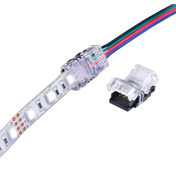 5 ks 2/3/4/5pin LED Pásy Konektor pre RGB RGBW 3528 5050 LED Pásy na Drôt na Výkon Zvárania Zadarmo LED Konektor