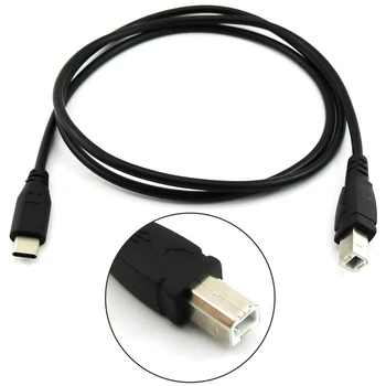 USB-C, USB 3.1 Typ C Samec na USB 2.0 Typ B Samec Dátový Kábel Kábel, Tlačiareň, Telefón