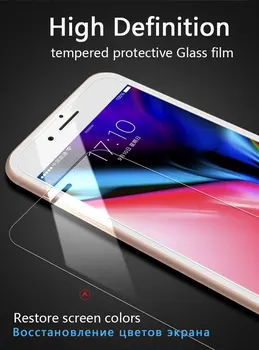 Top 9H Tvrdeného skla na Obrazovku film Pre iPhone Xs Max XR X 8 4 4s 5 5s 5c SE 6 6 7 7 10 plus sklo telefón puzdro