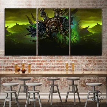 Thrall Warcraft Hry obrázok Plagátu na Stenu Dekor Obrazy World of Warcraft Video Hry Umelecké Plátno Maľby Nástenné Art Domova
