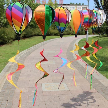 1Pc Prekladané teplovzdušný Balón Pre Deti Hračka Náhodné Farby Darček Vietor Spinner