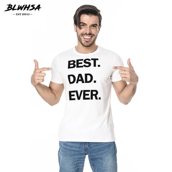 BLWHSA Najlepší Otec Niekedy Muži T-Shirt Vysokej Kvality Rock Top Tee Móda Tlačené Bavlna, Krátky Rukáv Pár tričká Pre Mužov